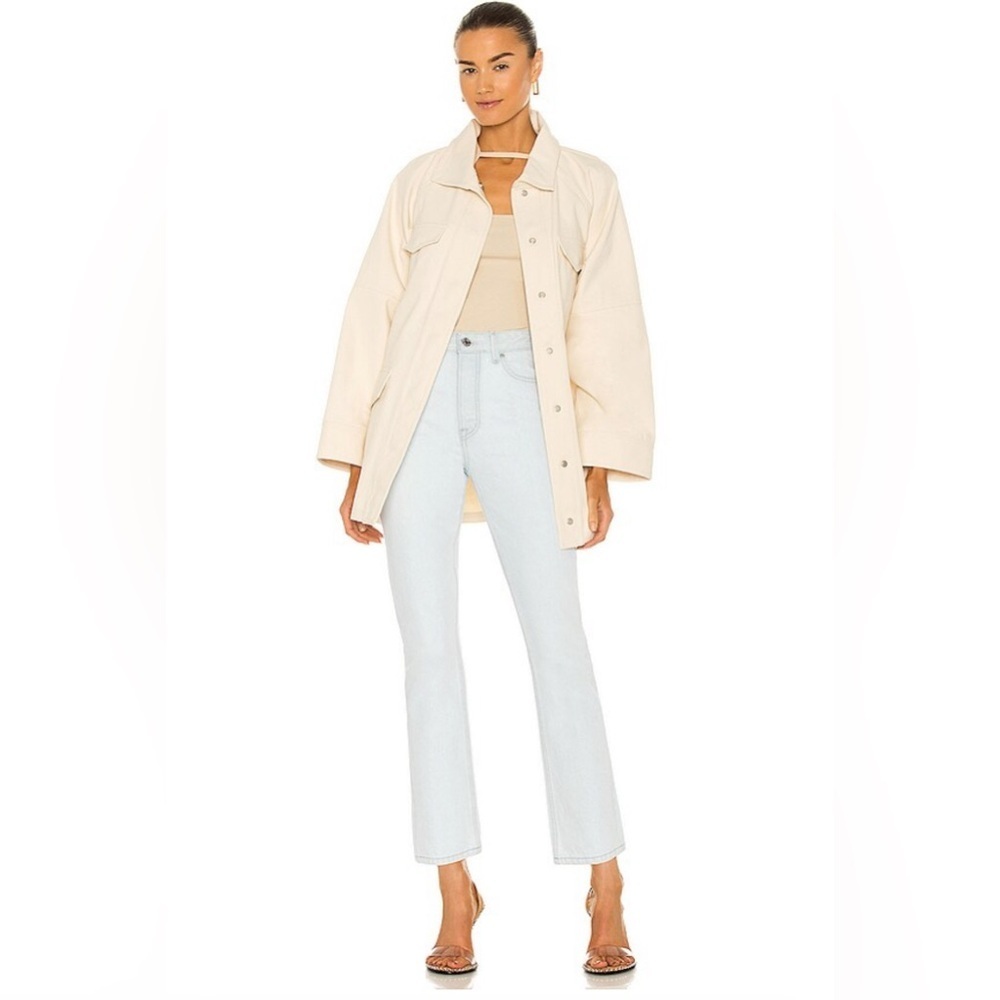 GRLFRND | Karolina High Rise Straight Crop Jeans in Indio Size 27/4 Cotton